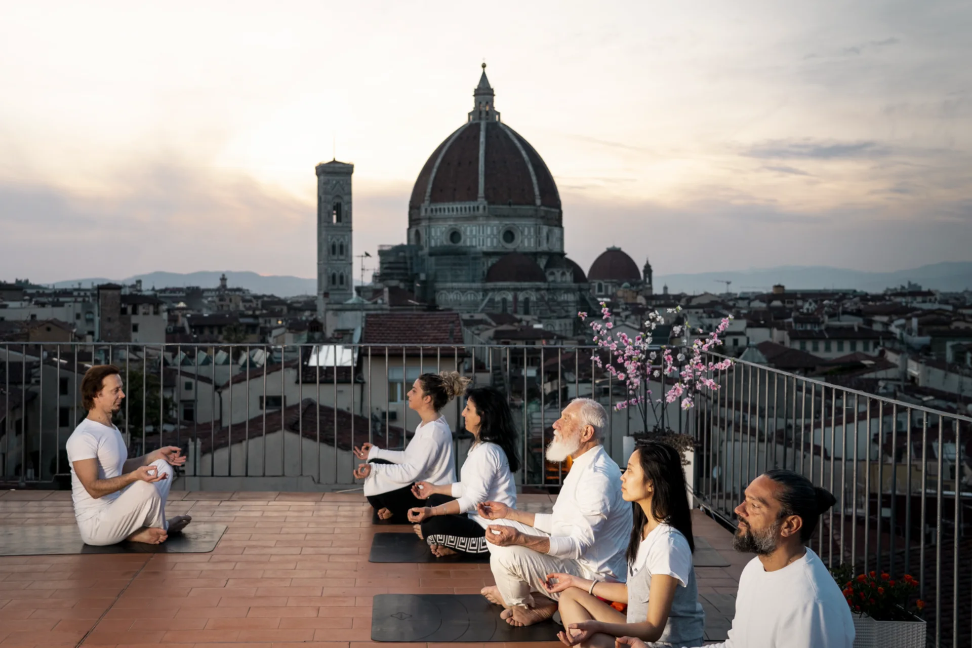 Florence rooftop overlooking the Duomo